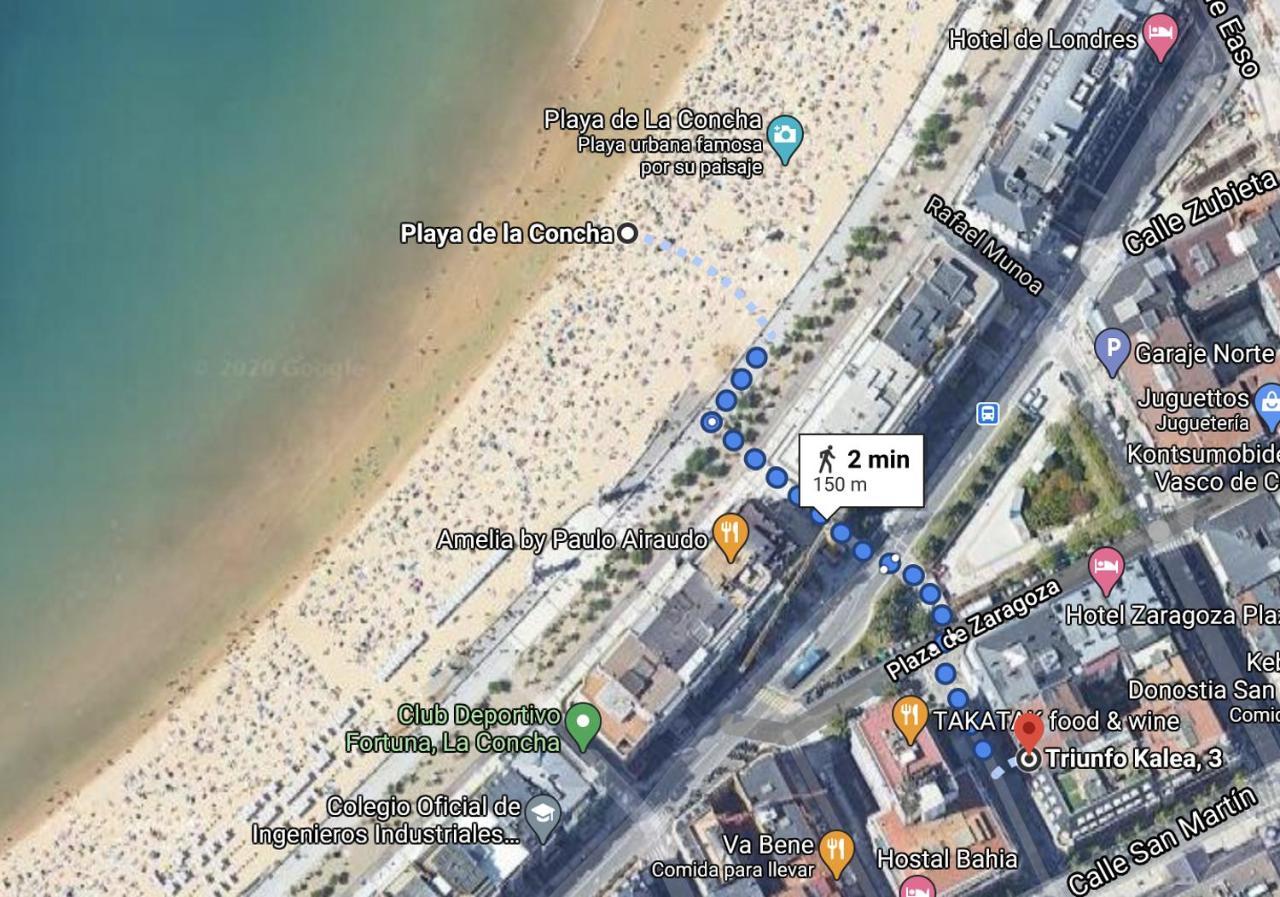 Apartamento Amplio Y Central A Pie De Playa La Concha Saint-Sébastien Extérieur photo